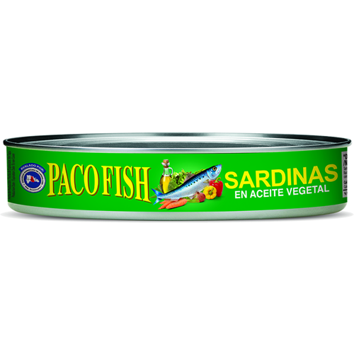 PACO FISH SARDINAS OVAL EN ACEITE 15 OZ - SUPERMIX