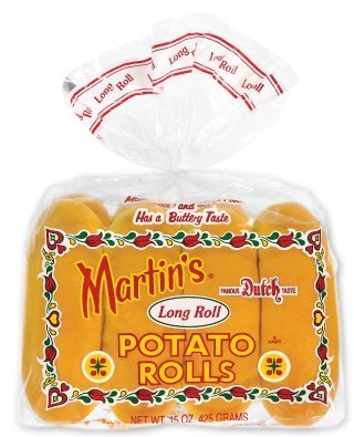 PAN MARTIN'S POTATO ROLLS FDA 8 LONG 15 OZ - SUPERMIX