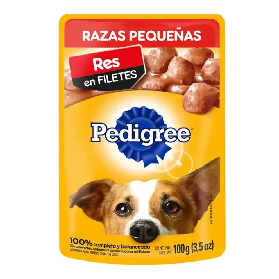 PEDIGREE RAZA PEQUENA WET POUCH RES 24/100 G - SUPERMIX