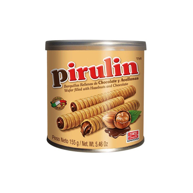 PIRULIN BARQUILLA RELLENA DE CHOCOLLATE 155 GR - SUPERMIX