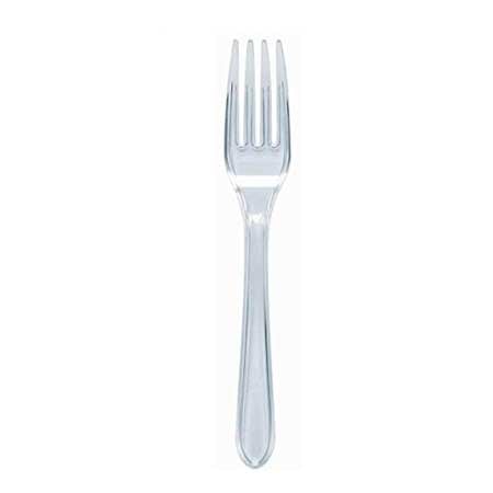 PLASTIFAR TENEDORES HEAVY WEIGHT CLEAR - SUPERMIX