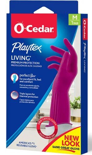 PLAYTEX LIVING GLOVES MED 1 CT - SUPERMIX
