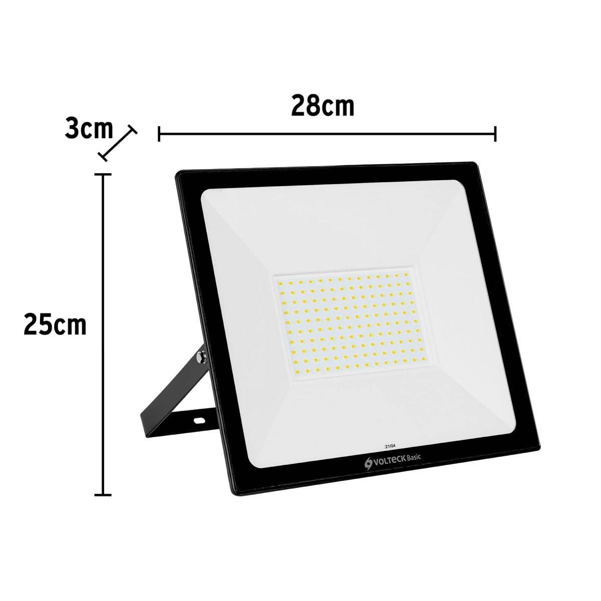 REFLECTOR LED 100W ULTRA DELGADO LUZ CALIDA VOLTECK BASIC - SUPERMIX