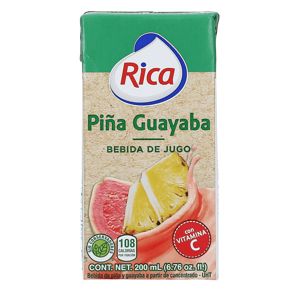 RICA JUGO PINA GUAYABA 200 ML - SUPERMIX