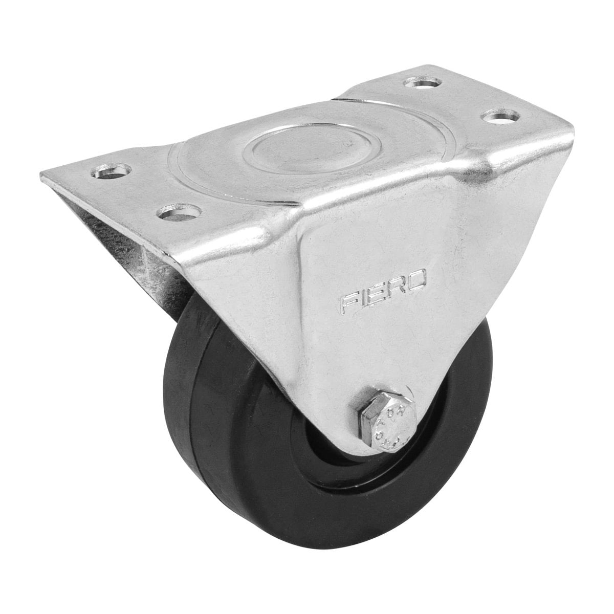 RUEDA DE GOMA CON PLACA FIJA - SUPERMIX