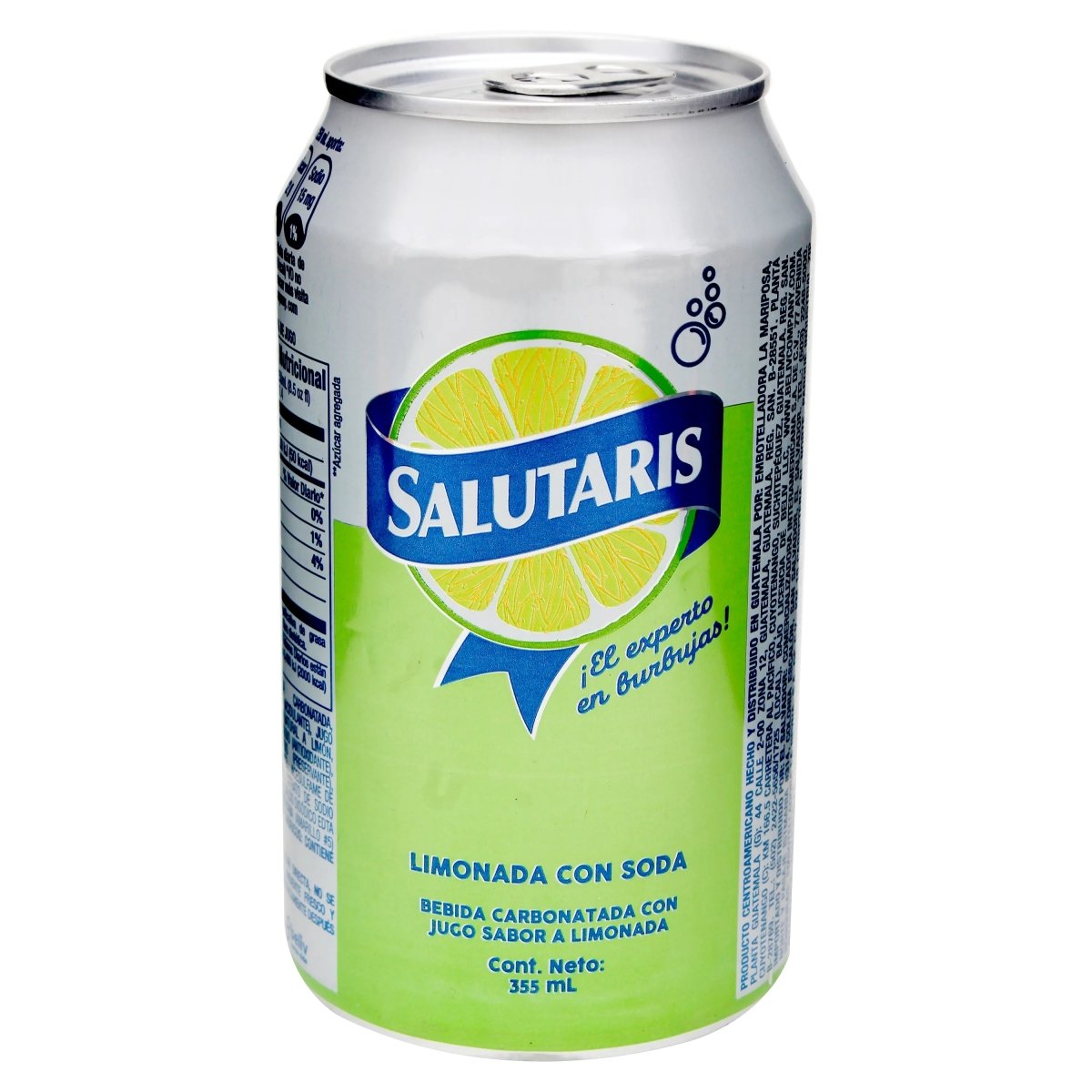 SALUTARIS SODA SABOR LIMONADA 355 ML LATA - SUPERMIX