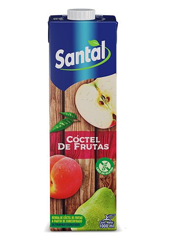 SANTAL JUGO SABOR COCTEL DE FRUTAS 1 LT / 1000 ML - SUPERMIX