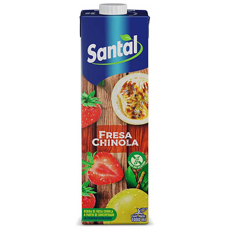SANTAL JUGO SABOR FRESA - CHINOLA 1 LT / 1000 ML - SUPERMIX