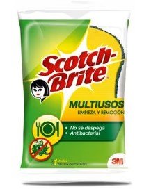 SCOTCH BRITE 3M ESPONJA LAMINADA DOBLE USO BANO - SUPERMIX