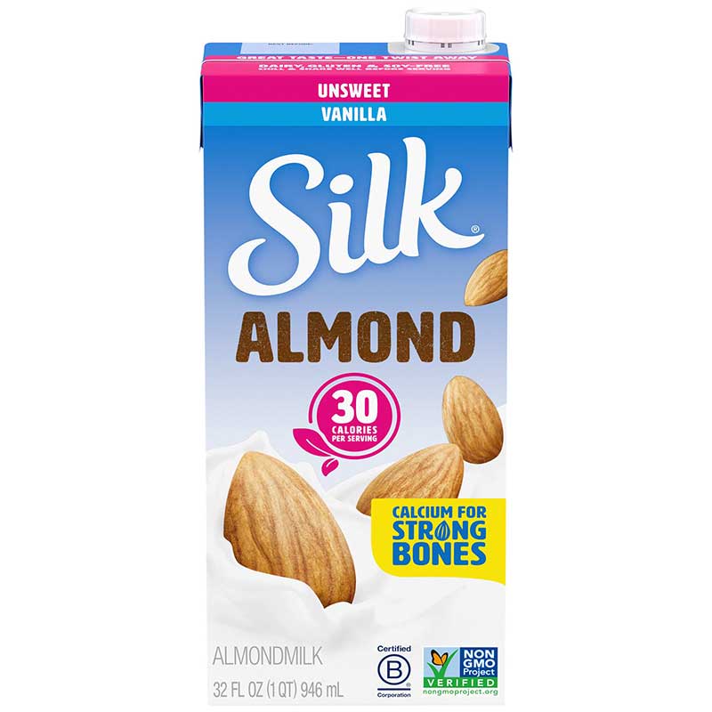SILK LECHE ALMENDRA VAINILLA S/AZUCAR 30 CALORIA 32 OZ - SUPERMIX