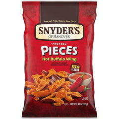 SNYDER´S PRETZEL PIECES HOT BUFFALO WING 12 OZ - SUPERMIX