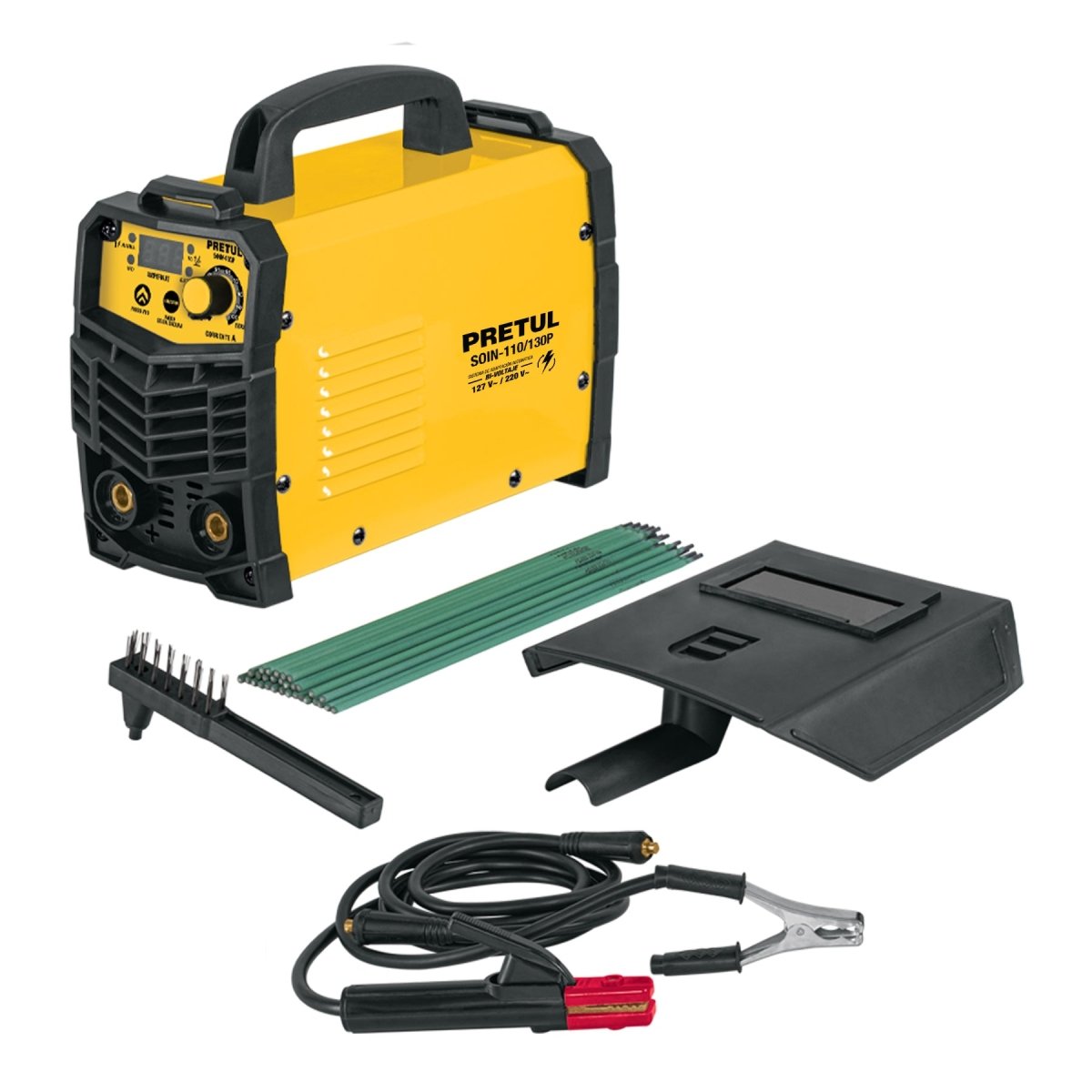 SOLDADORA INVERSORA 127V/220V, 130AMP/13 - SUPERMIX