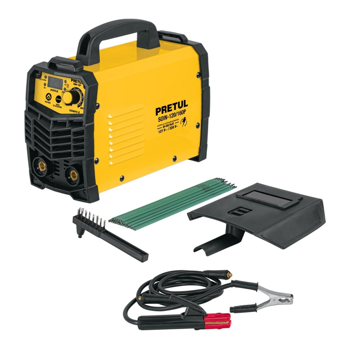 SOLDADORA INVERSORA 127V/220V, 160AMP/16 - SUPERMIX