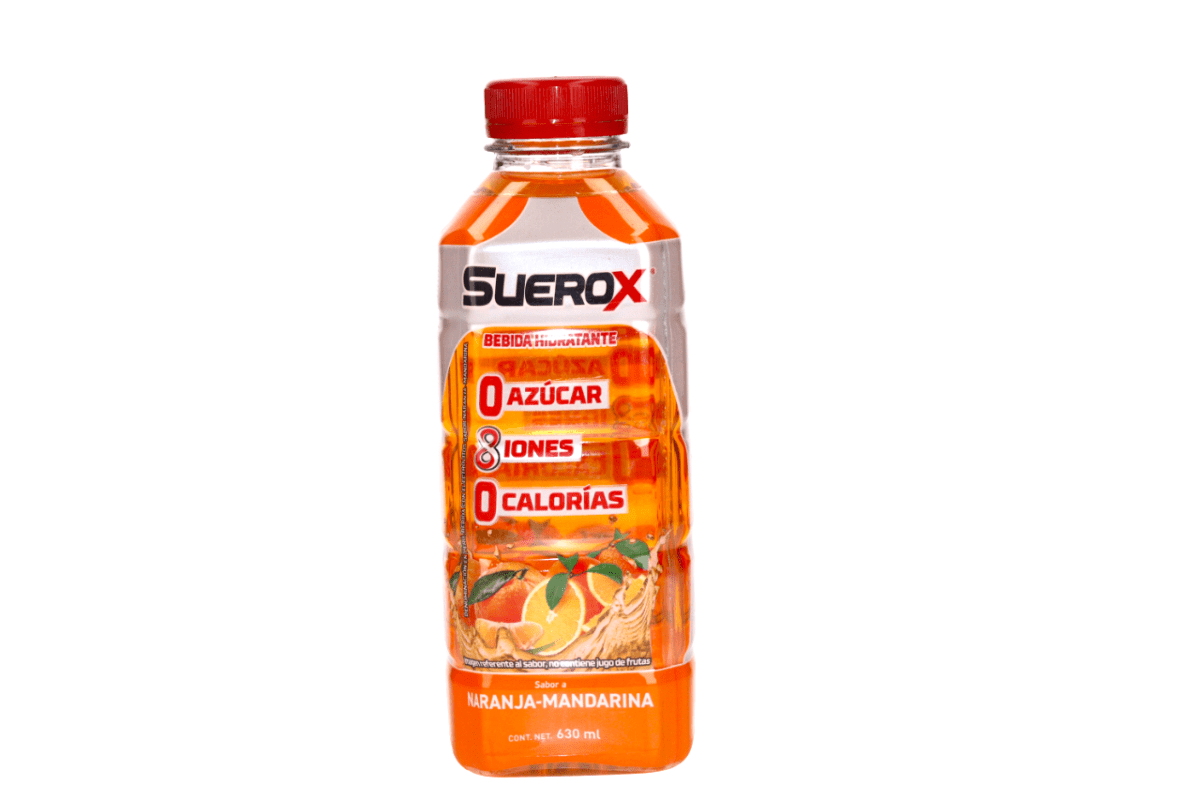 SUEROX BEBIDA HIDRATANTE SABOR NARANJA - MANDARINA 630 ML - SUPERMIX