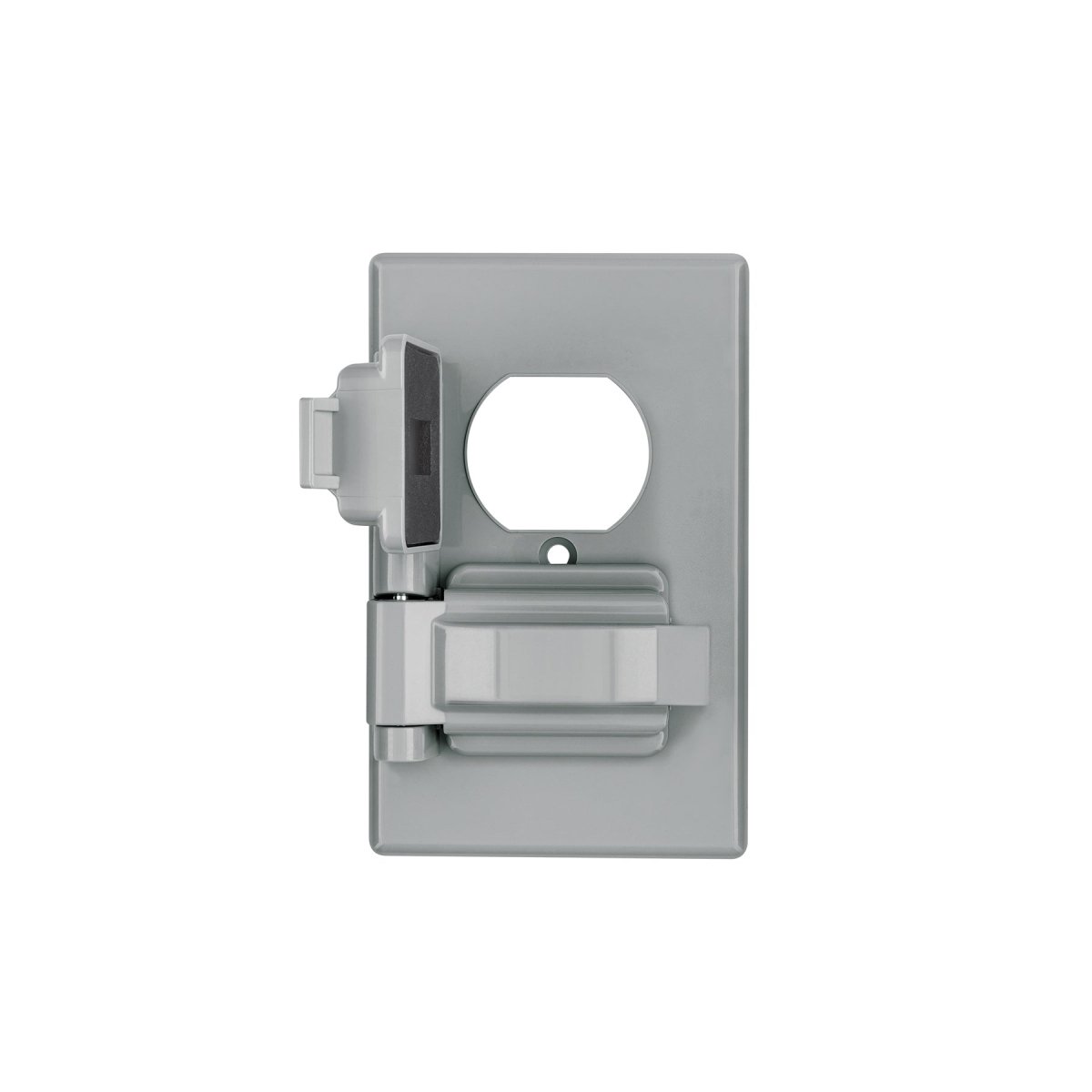 TAPA GRIS PARA TOMACORRIENTE DOBLE DE INTERPERIE LINEA ESTANDAR VOLTECK - SUPERMIX