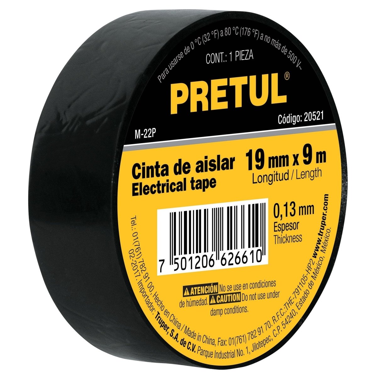 TAPE P/AISLAR M - 22P PRETUL - SUPERMIX
