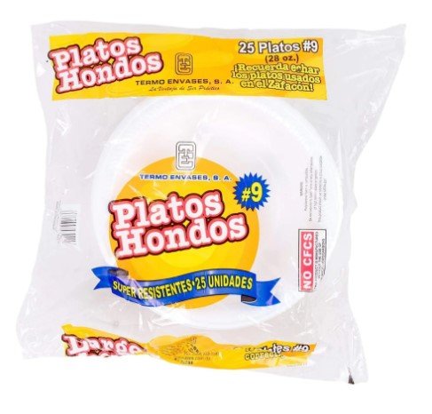 TERMO ENVASES PLATO HONDO 28 OZ - SUPERMIX