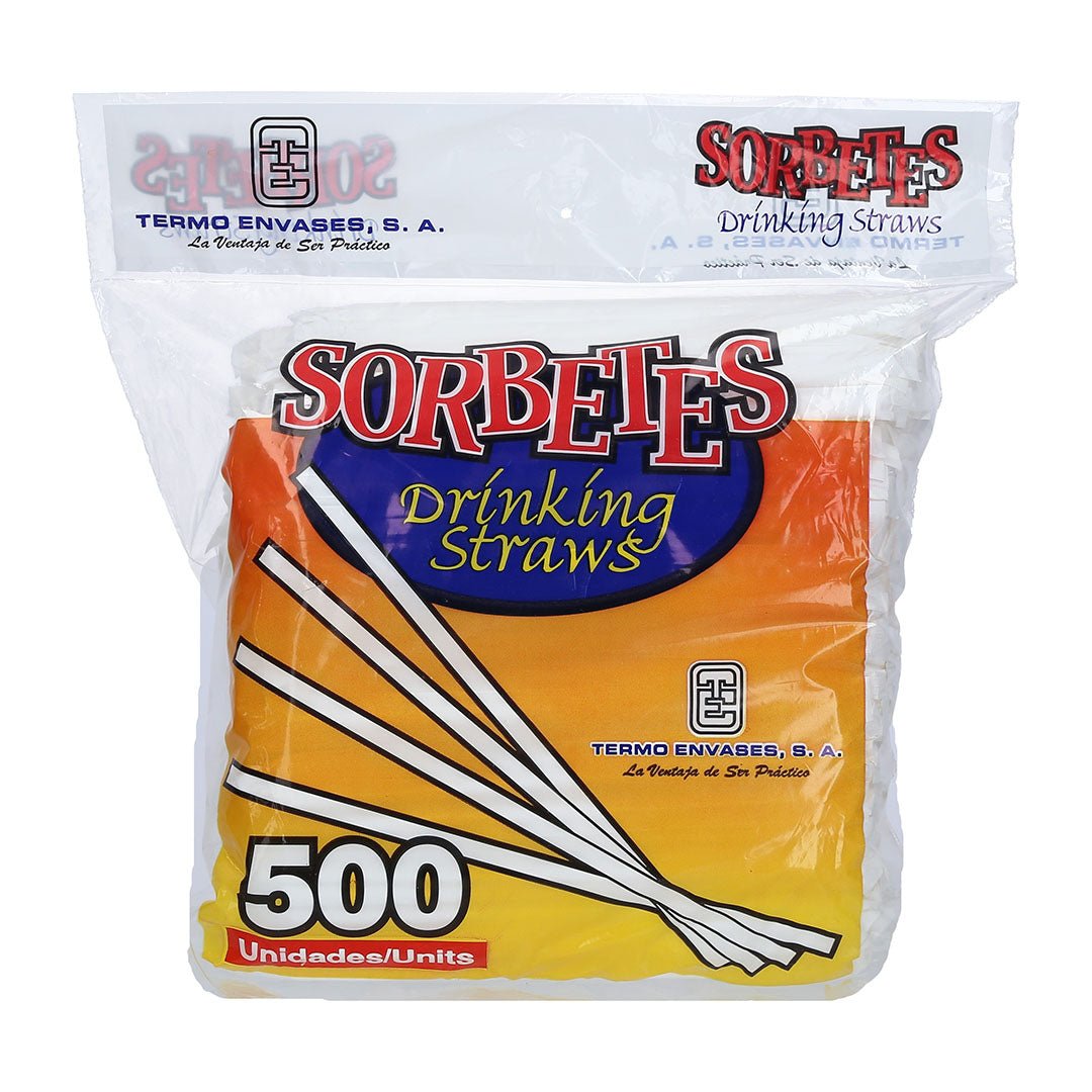 TERMO ENVASES SORBETES 500 Unidad - SUPERMIX