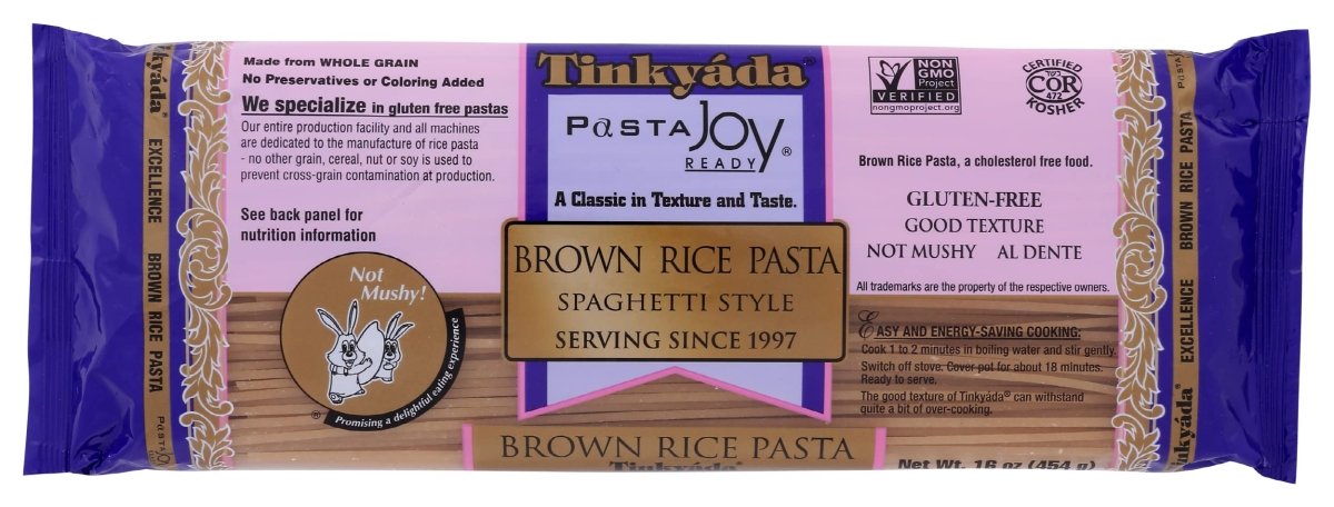 TNKYDA PASTA SPAGHETTI BRN RICE 16 OZ - SUPERMIX
