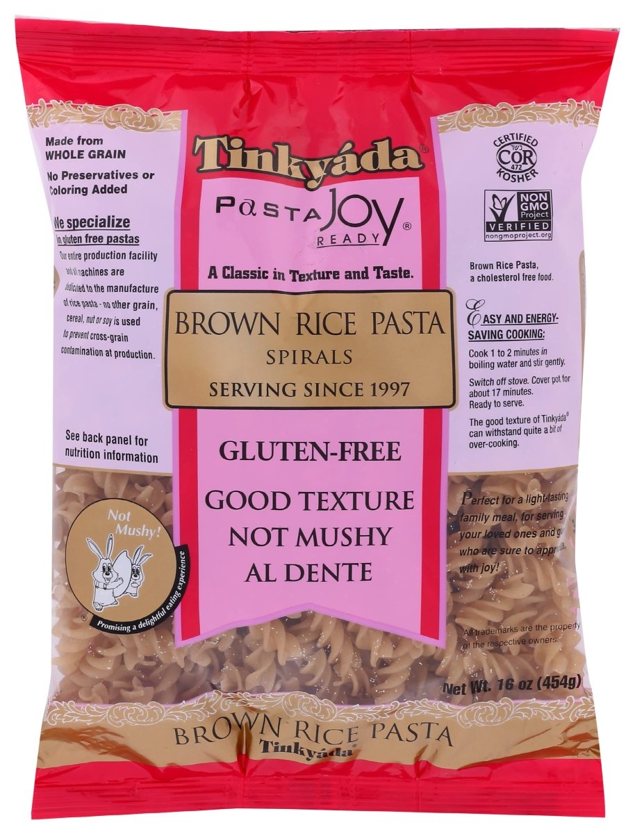 TNKYDA PASTA SPIRALS BRN RICE 16 OZ - SUPERMIX