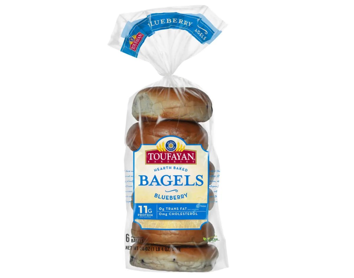 TOUFAYAN BLUEBERRY BAGELS 20 OZ - SUPERMIX