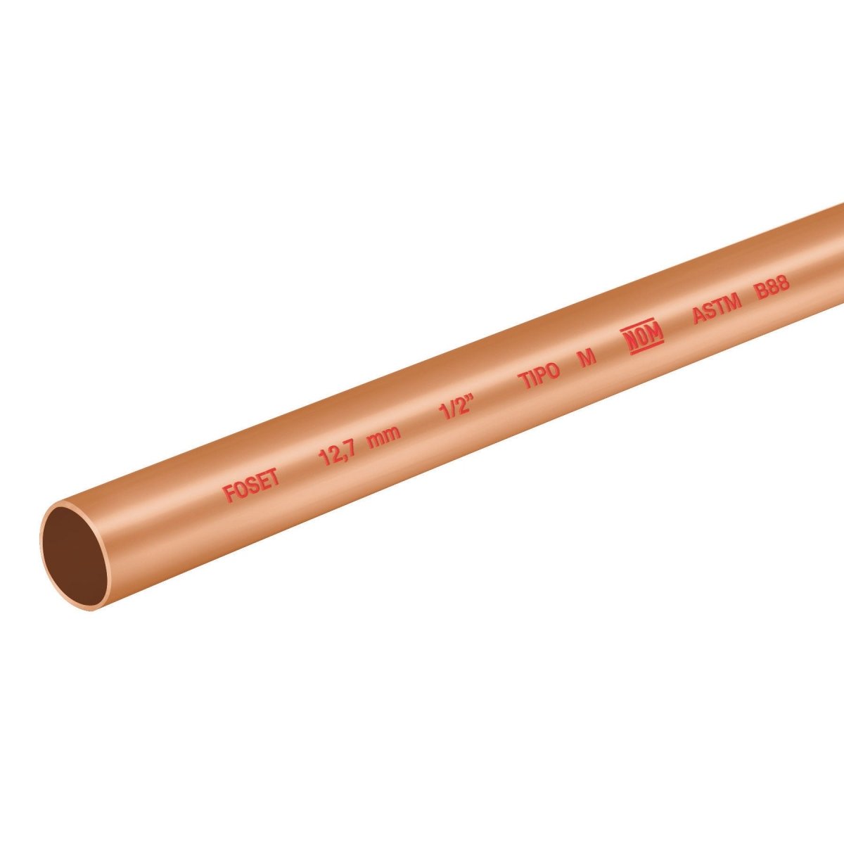 TUBO DE COBRE TIPO "M" DE 1" - SUPERMIX