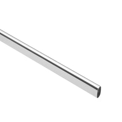 TUBO OVALADO DE ACERO SIN ALEAR CROMADO - SUPERMIX