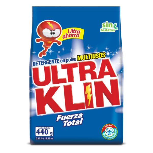 ULTRAKLIN FUERZA TOTAL DET. EN POLVO MULTIUSOS 400 - SUPERMIX