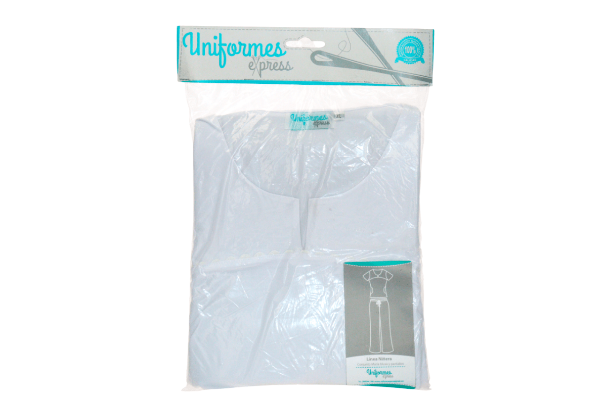 UNIFORMES EXPRESS NANA BASICO BLANCO XL - SUPERMIX