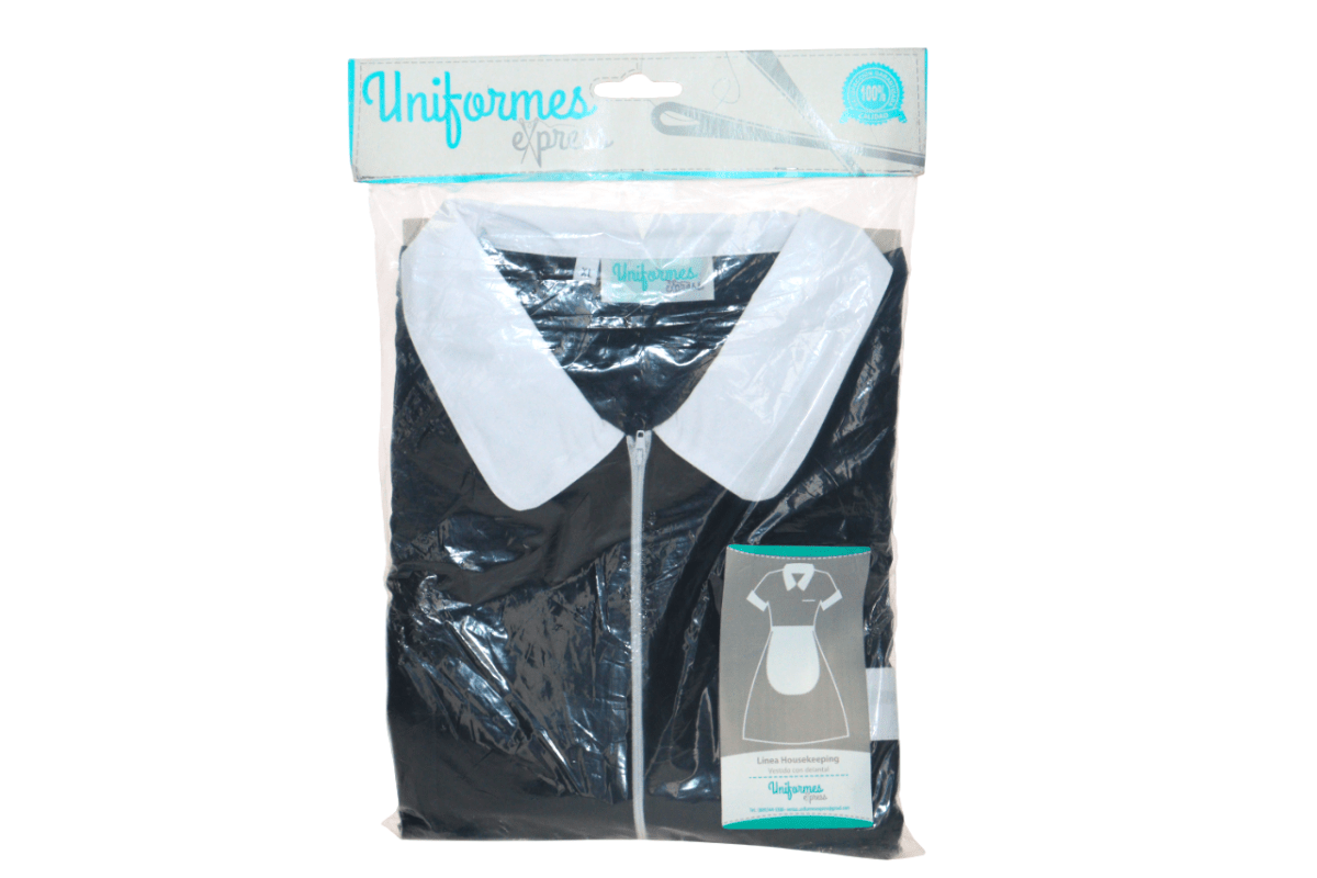 UNIFORMES EXPRESS VESTIDO HK DELANTAR NEGRO XL - SUPERMIX