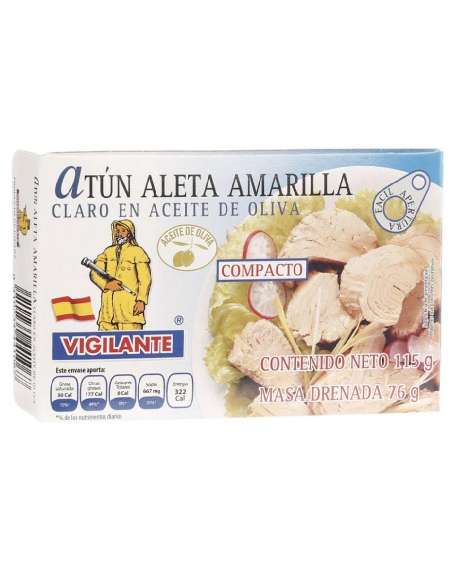 VIGILANTE ATUN CLARO EN ACEITE DE OLIVA 115 GR - SUPERMIX