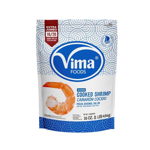 VIMA COLA CAMARONES COCIDO 16/20 DOY ZIP 1 LB - SUPERMIX