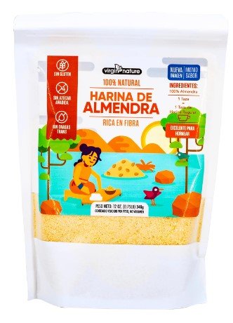 VIRGIN NATURE HARINA DE ALMENRA 12OZ LIBRE DE GLUTEN - SUPERMIX