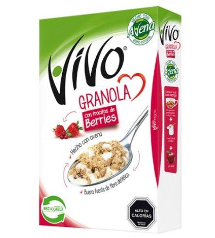 VIVO GRANOLA CON TROCITOS BERRIES 330 GRS - SUPERMIX