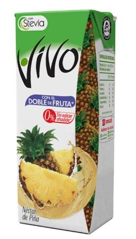 VIVO NECTAR CON STEVIA PINA 190 ML - SUPERMIX