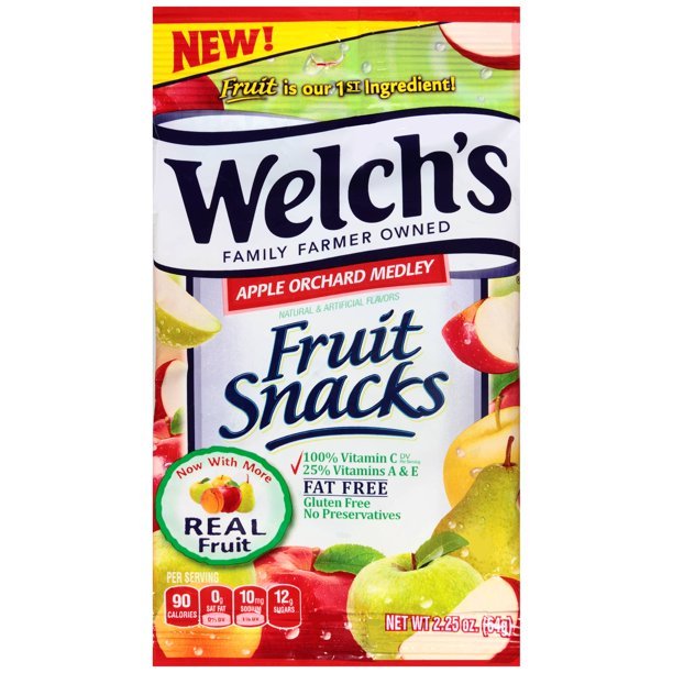 WELCH'S APPLE ORCHARD MEDLEY SNACKS 48CT/2.25 OZ - SUPERMIX