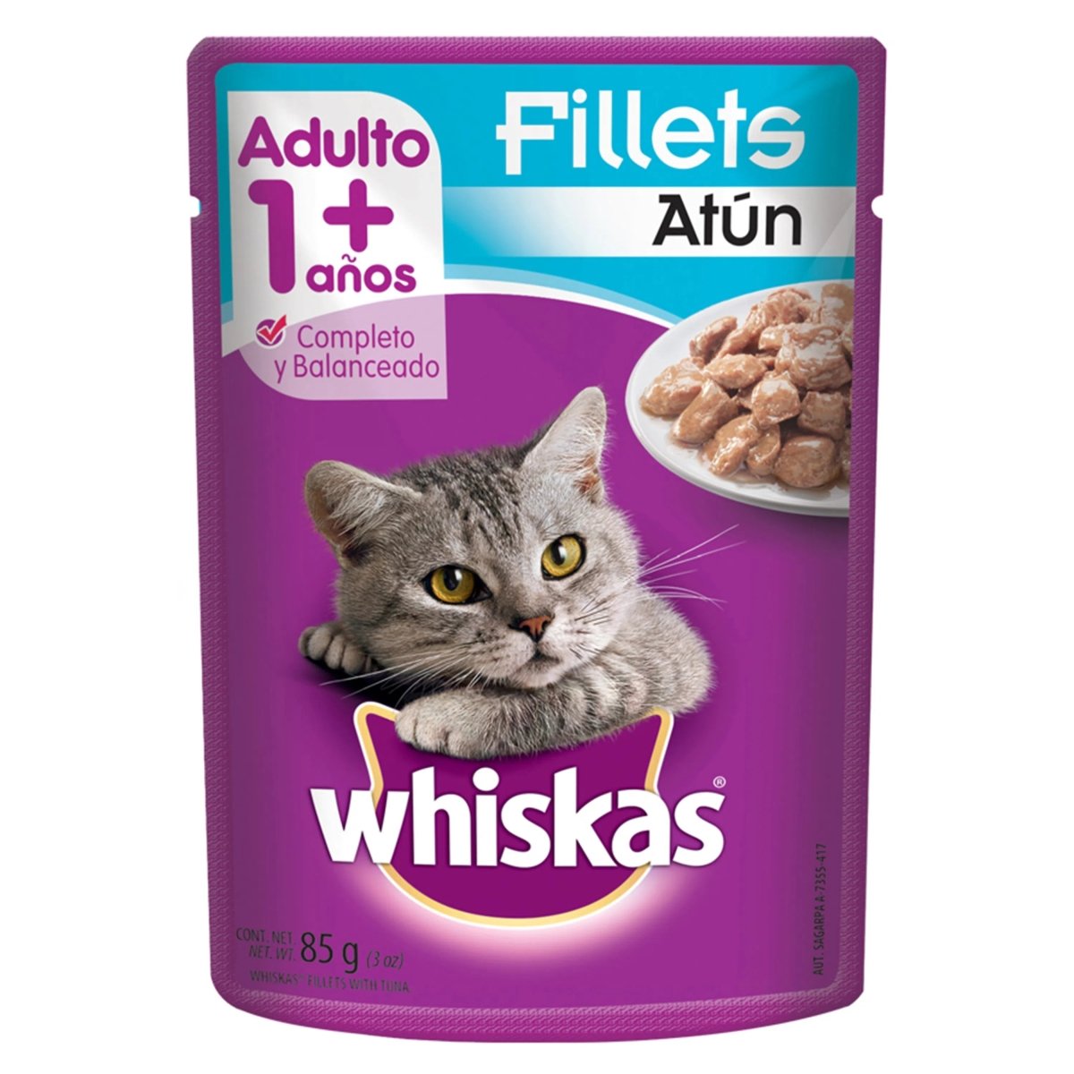 WHISKAS WET POUCH GATITOS ATUN 85 GR - SUPERMIX