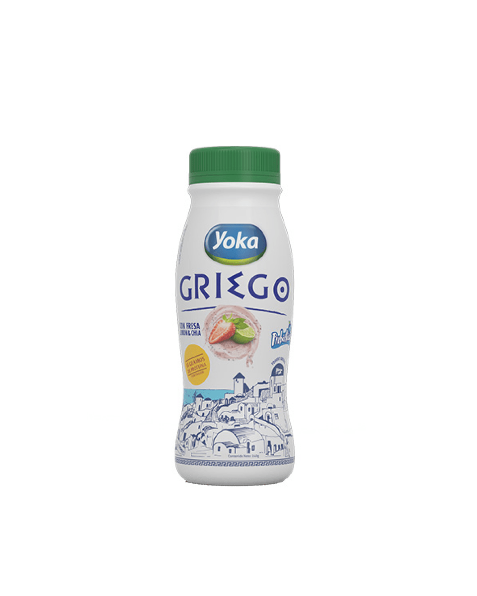 YOKA YOGURT GRIEGO FRESA LIMON Y CHIA 240 GRS - SUPERMIX
