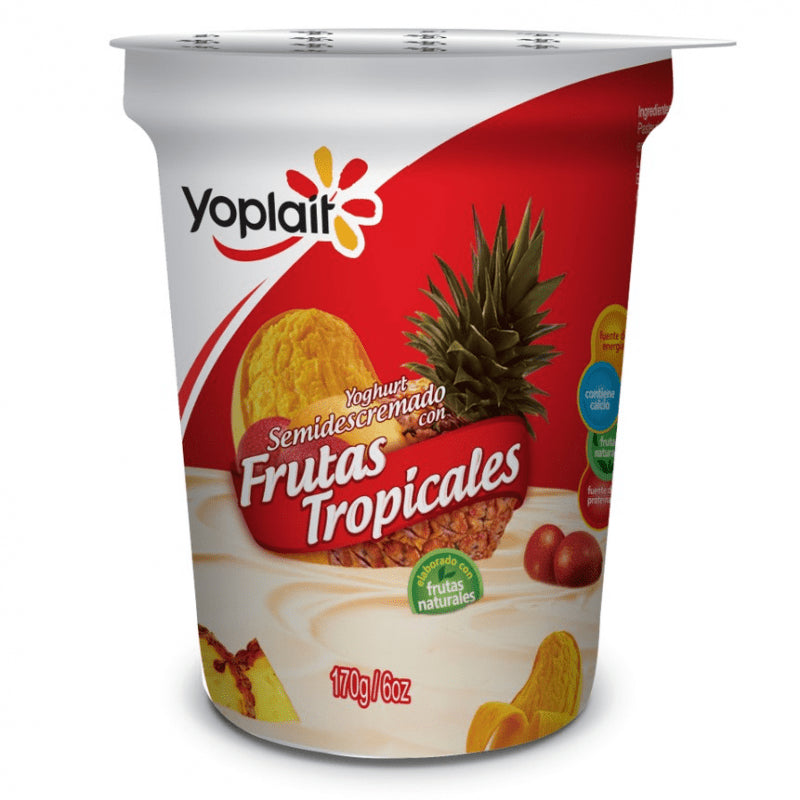 YOPLAIT YOGURT BAT FRUTAS TROPICALES 170 GR - SUPERMIX