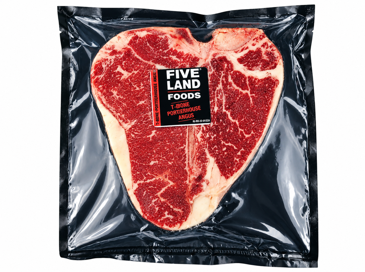 PORTERHOUSE T BONE ANGUS LB