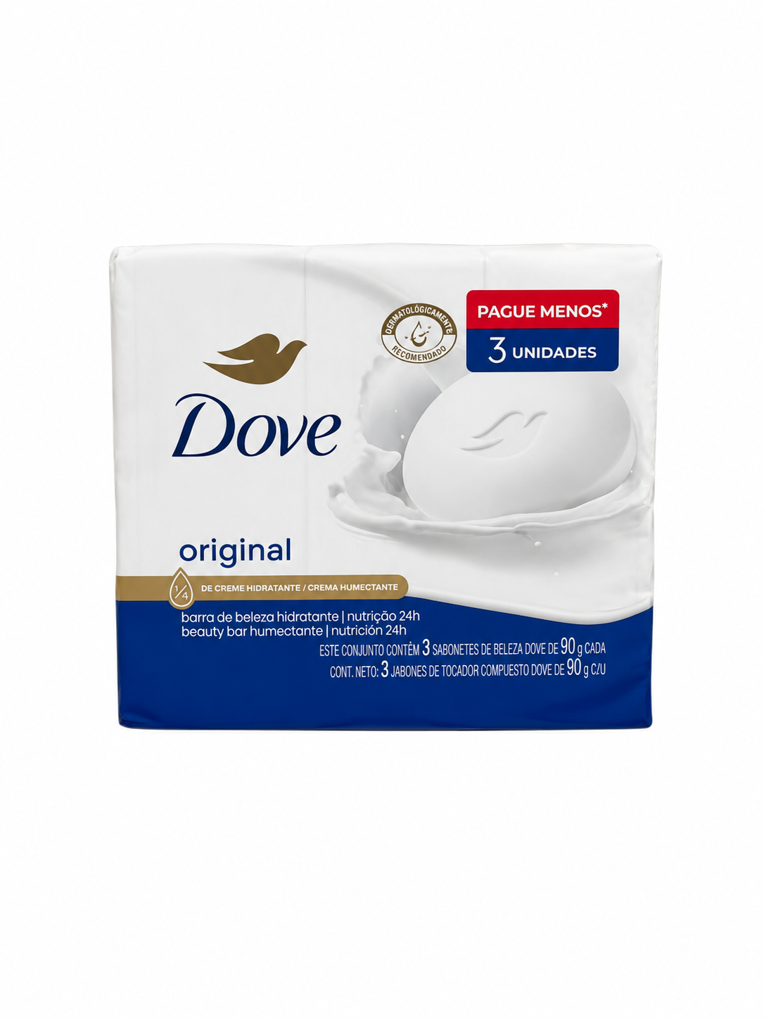 DOVE JABON BLANCO HUMECTANTE  90 GRS OZ