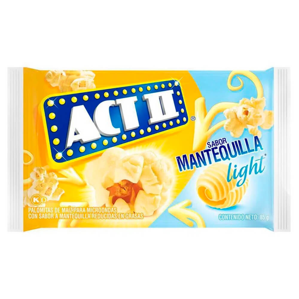 ACTII PALOMITAS SABOR MANTEQUILLA LIGHT 4/18/3 OZ