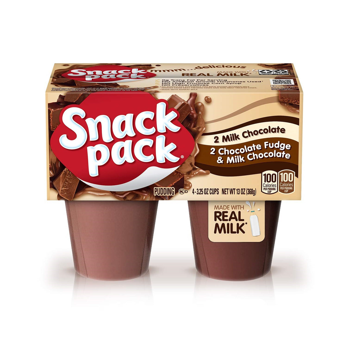 SNACK PACK PUDIN DE CHOCOLATE VARIADO 3.5 OZ
