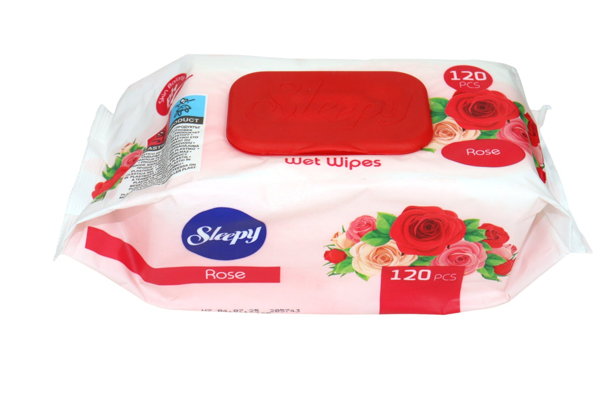 SLEEPY PANITOS HUMEDOS ROSA 120 PCS
