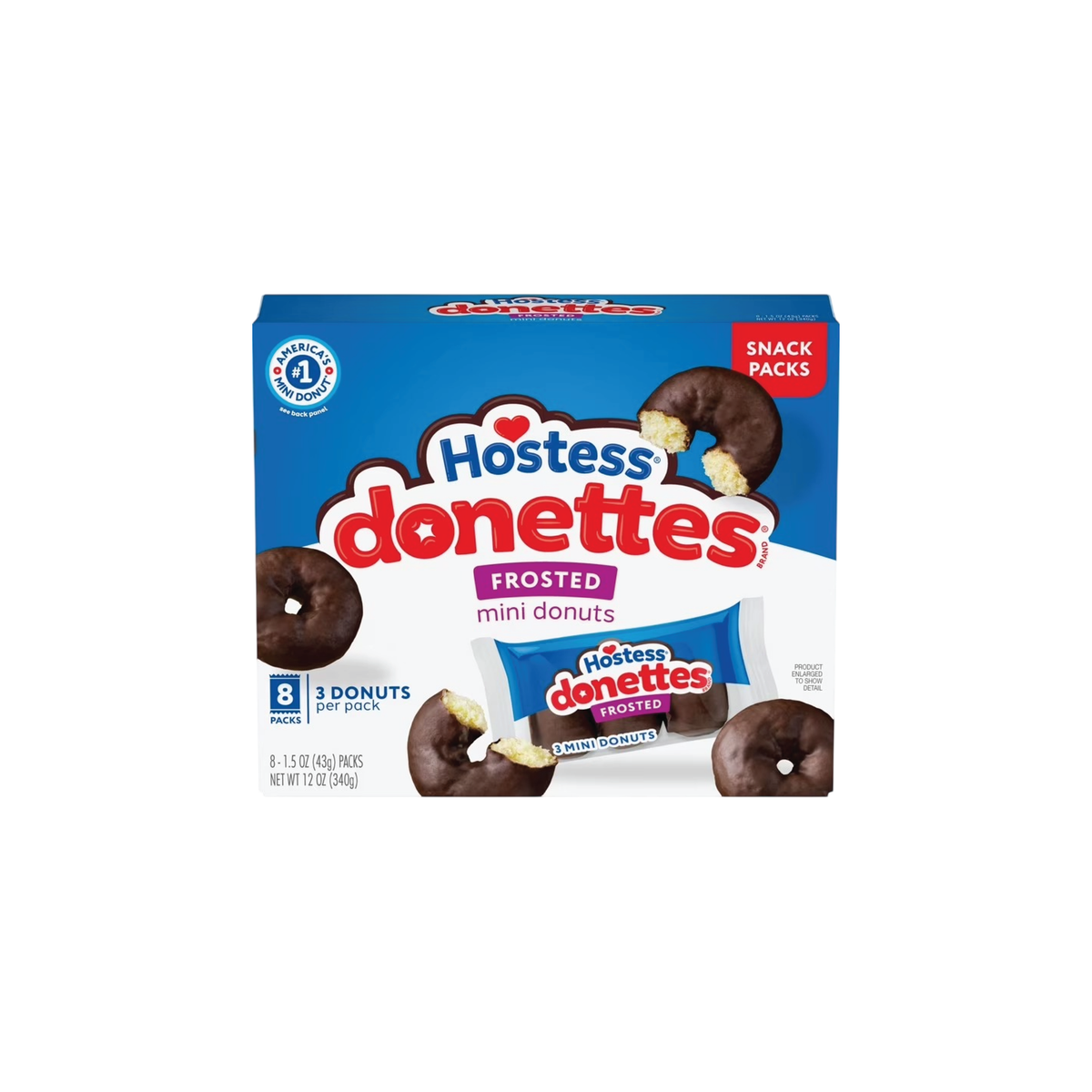 HOSTESS DONETTES ON THE GO DONAS DE CHOCOLATE 1.5 OZ