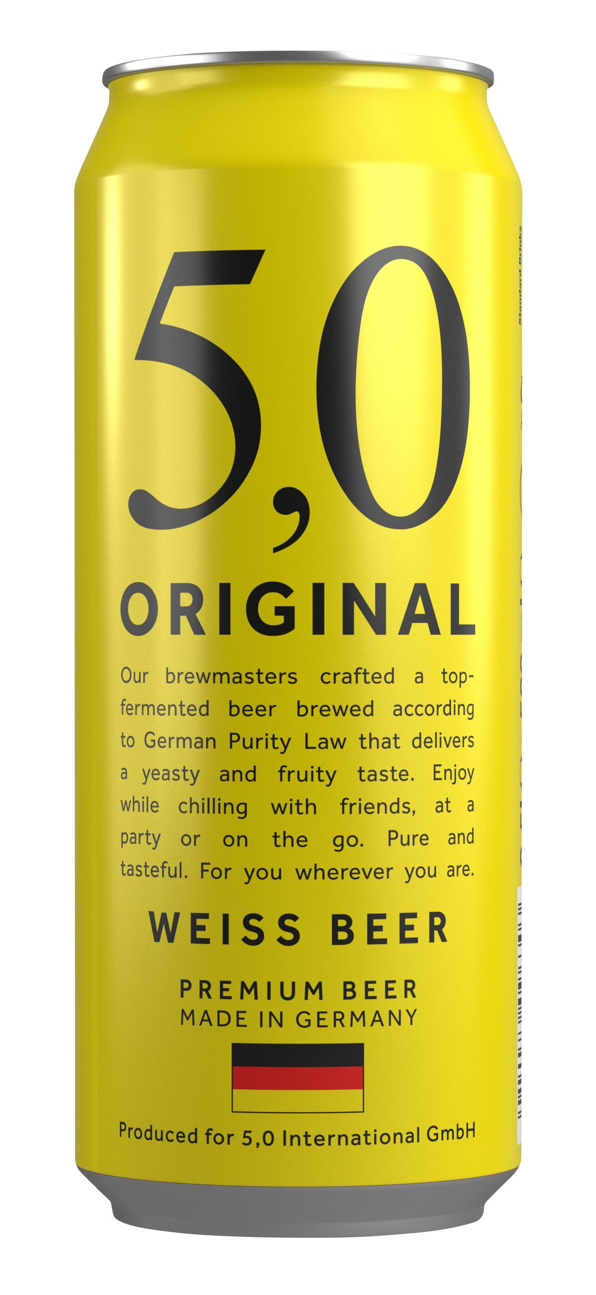 5,0 ORIGINAL CERVEZA WEISS LATA 500 ML