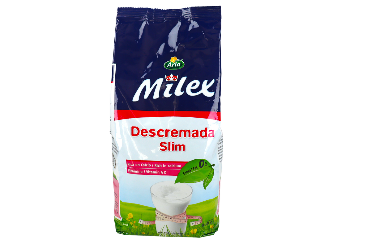 MILEX LECHE EN POLVO DESCREMADA SLIM FDA 800 GRS