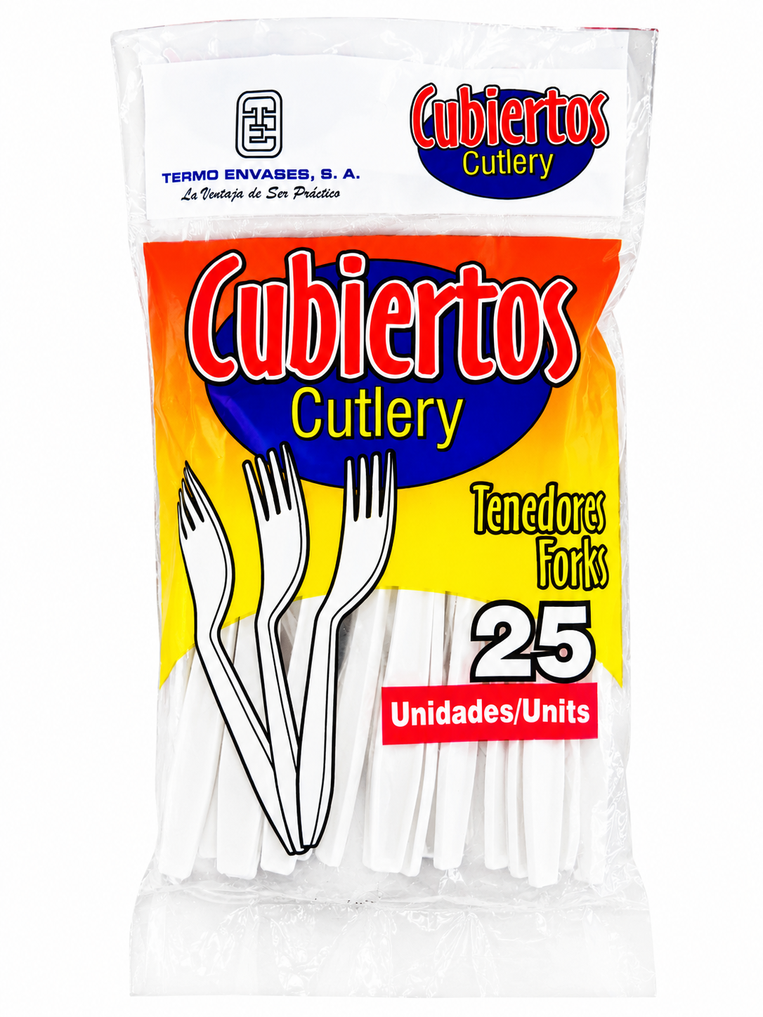 TERMO ENVASES TENEDORES 40/25 EN FARDOS