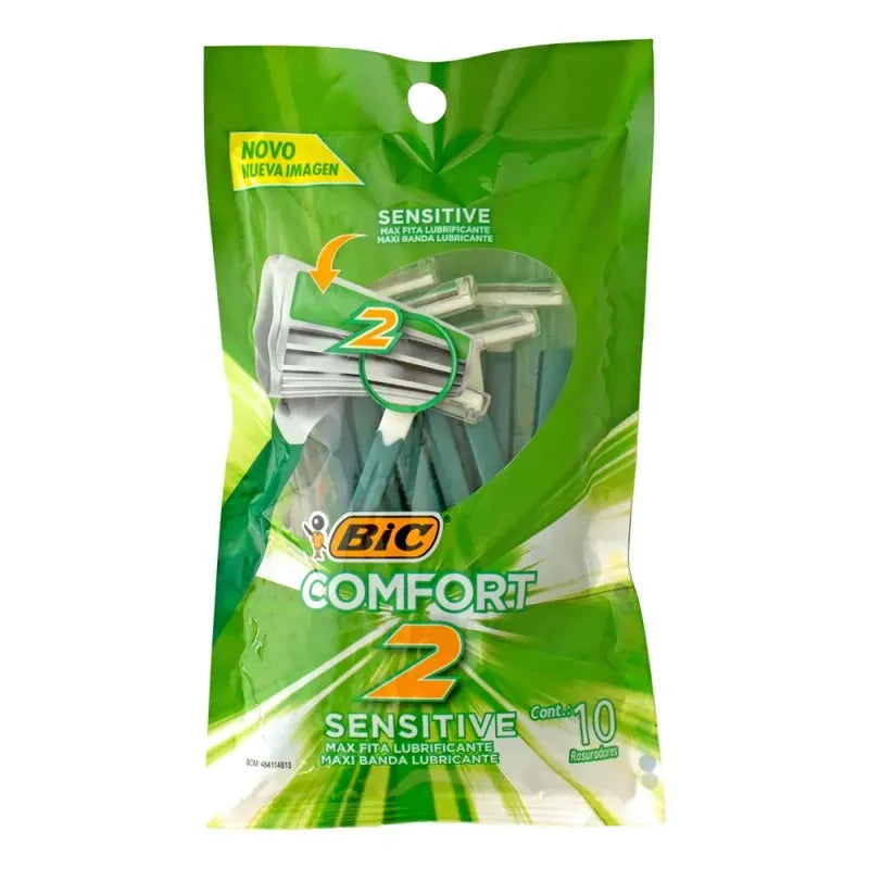 BIC COMFORT 2 SENSITIVE RASURADORA  10 PZA