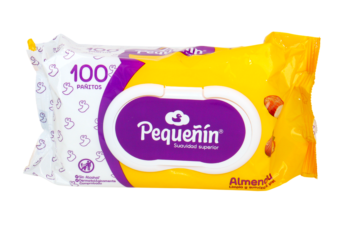 PEQUENIN TOALLITAS HUMEDAS ALMENDRA 100 UND